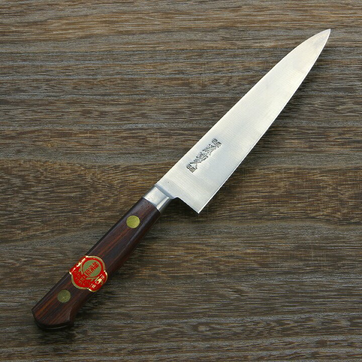 楽天市場】源 助久 牛刀 150mm スウェーデン鋼 ツバ付きローズ柄 