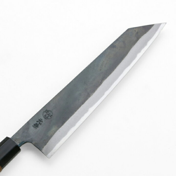 楽天市場】元兼 切付型 和牛刀 210mm 両刃 青紙1号 割込み 黒打ち 