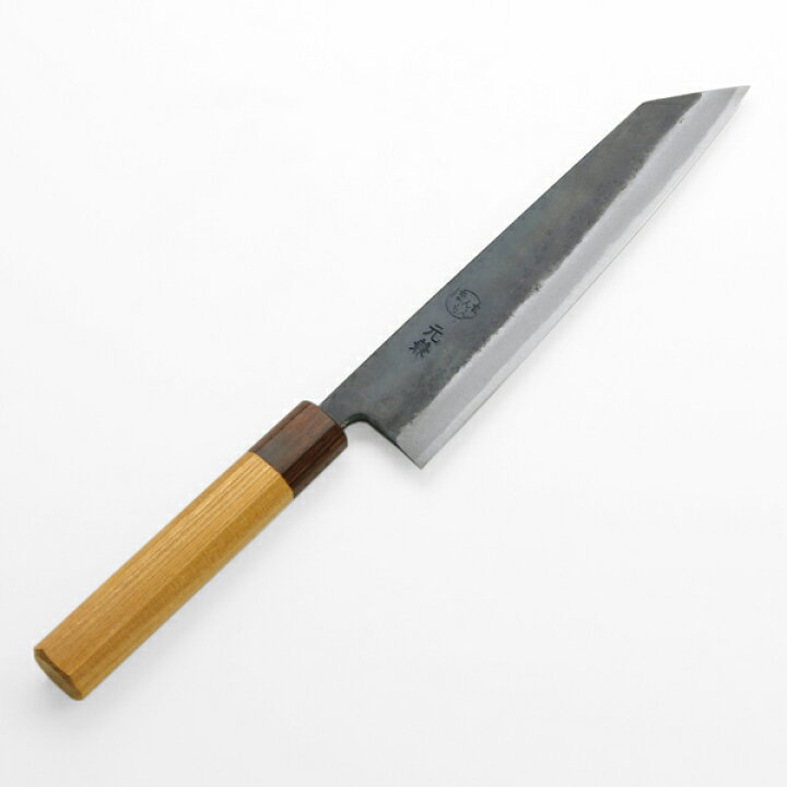 楽天市場】元兼 切付型 和牛刀 210mm 両刃 青紙1号 割込み 黒打ち  