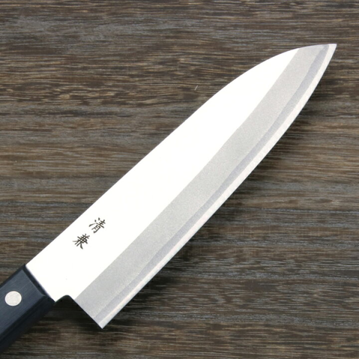 楽天市場】源 清兼 三徳包丁 両刃 165mm白紙2号 DP割込み ステンレス  