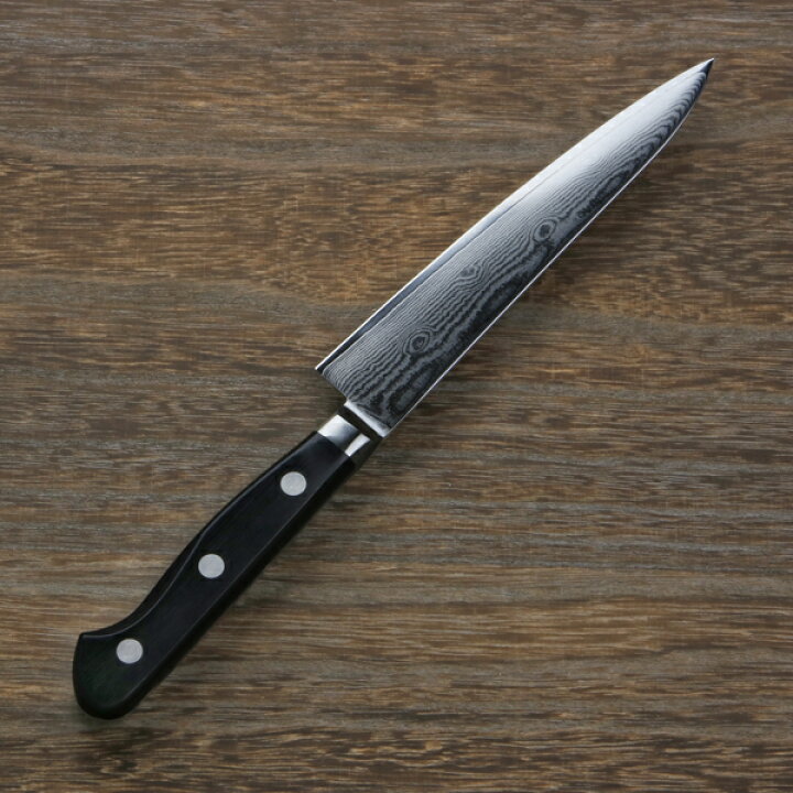 楽天市場】ペティナイフ 両刃 150mm V金10号 ステンレス ダマスカス 