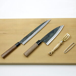 元兼 お魚捌きセット出刃包丁 165mm柳刃包丁 240mm骨抜き うろこ取りセット
