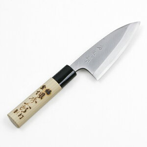 堺秀三郎 小出刃包丁 片刃 105mm 霞研ぎ(長期在庫品)