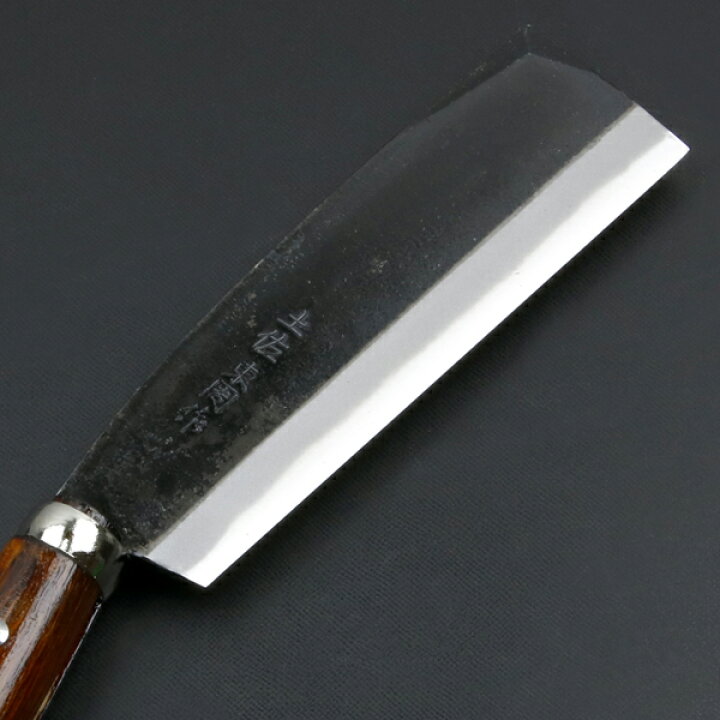 楽天市場】東周作 最高級 黒打 腰鉈 両刃165mm白紙鋼 ウォルナット鞘 