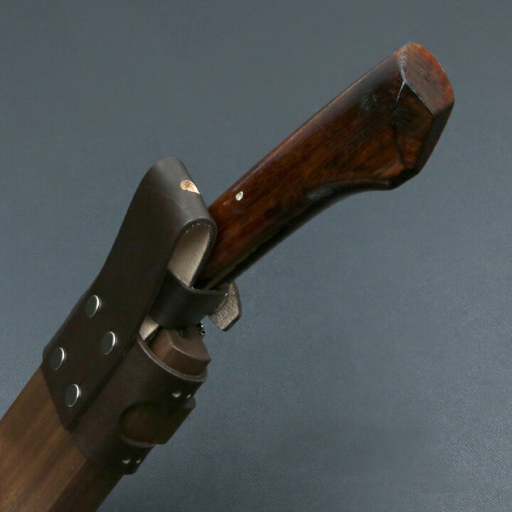 楽天市場】東周作 最高級 黒打 腰鉈 両刃150mm白紙鋼 ウォルナット鞘 