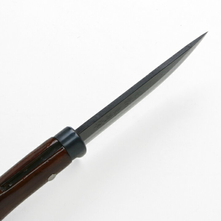 楽天市場】東周作 アウトドア用黒打剣鉈 120mm 白紙鋼 オイルステン 