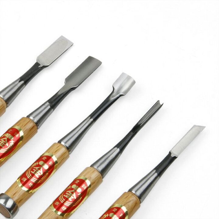 楽天市場】細工鑿 白紙鋼 5本組セット 木箱入 (敬老の日 彫刻 木工作業 