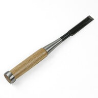 本職用 高級 厚鑿 18mm 白紙鋼 ほんまもんオリジナル（大工道具 鑿 のみ ノミ 父の日 プレゼント 退職祝い)