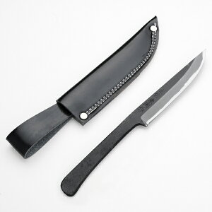 東周作 共柄剣鉈 130mm 青紙2号 割込み 黒打ち仕上げ 土佐打ち刃物 アウトドアナイフ