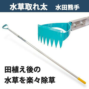 【大型商品配送A】水田熊手 水草とれ太 DK-816(草取り 田んぼ 水草 除草 水田除草用具 ヒエ刈り 草刈り 立鎌)