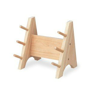 木製 包丁掛け 3段 (包丁飾り棚 包丁スタンド ディスプレイ 見せる収納 保管)