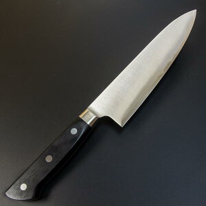 青燕 牛刀 両刃 175mm 青紙スーパー 割込み ステンレス 共口金付き 強化積層木柄(包丁 洋包丁 業務用包丁 シェフナイフ ハガネ割込み ステンレス包丁 日本製)