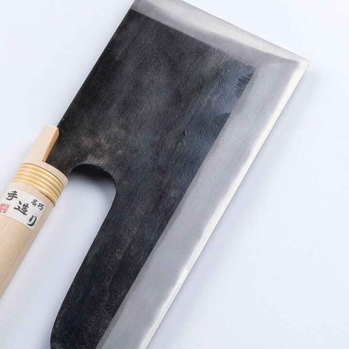 楽天市場】麺切り包丁 片刃 270mm安来白紙鋼 黒打ち仕上げ 布ケース付 : 刃物・道具の専門店 ほんまもん 楽天市場】麺切り包丁 片刃 270mm安来白紙鋼 黒打ち仕上げ 布ケース付 : 刃物・道具の専門店 ほんまもん