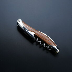 ATHRO アスロ ソムリエナイフ ナチュラルウッド ステンレスブレード シングルアクション (ワインオープナー コルク抜き 栓抜き 日本製 名前入れ可能 熨斗 ギフトラッピング無料 )