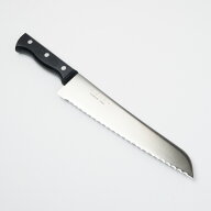 冷凍包丁 片刃 210mm 波刃 モリブデン鋼津保吉兼作 日本製 ステンレス（冷凍食品 冷凍肉 冷凍ケーキ 塊肉…