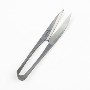 水月 握り鋏 120mm 反り刃 手打ち鍛造品(和鋏 和裁 手造り品 糸切り しけとり)