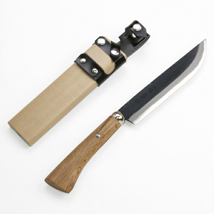 楽天市場】東周作 剣鉈 180mm 土佐 火造り 青紙鋼 鞘付き アウトドア用 