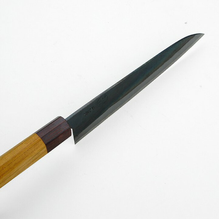 楽天市場】元兼 和牛刀 180mm 両刃 青紙1号 割込み 黒打ち仕上げ 