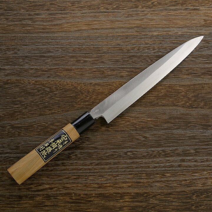 楽天市場】柳刃包丁 片刃 210mm 銀三ステンレス 桜柄 一般向け(和包丁  