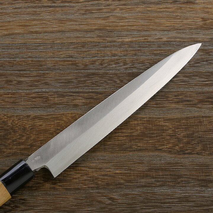 楽天市場】柳刃包丁 片刃 210mm 銀三ステンレス 桜柄 一般向け(和包丁 