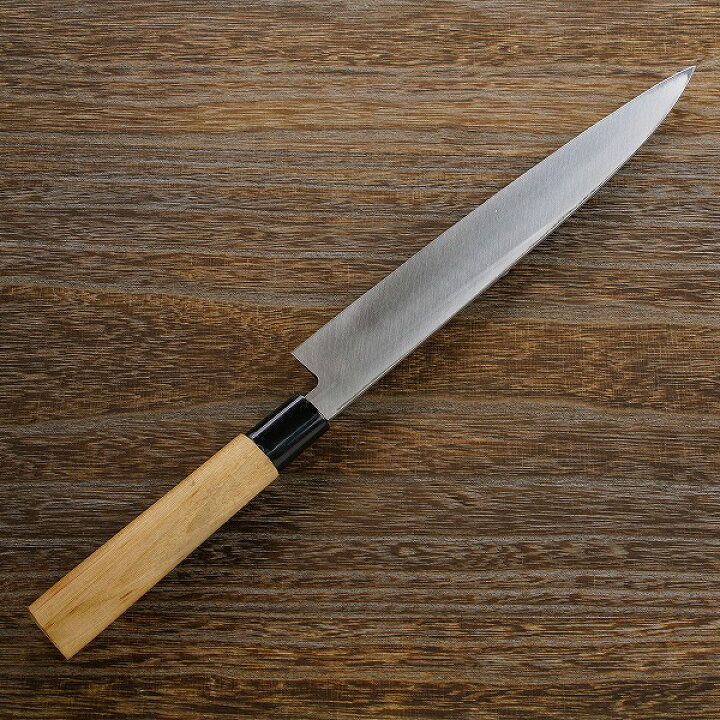 楽天市場】柳刃包丁 片刃 240mm 銀三ステンレス 桜柄 一般向け(敬老の