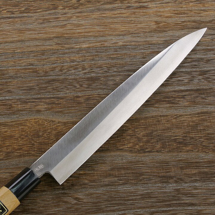 楽天市場】柳刃包丁 片刃 240mm 銀三ステンレス 桜柄 一般向け(敬老の 