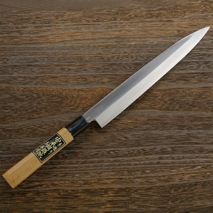 楽天市場】柳刃包丁 片刃 270mm 銀三ステンレス 桜柄 一般向け(和包丁 