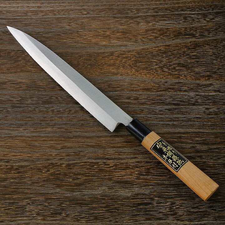 楽天市場】柳刃包丁 片刃 240mm 銀三ステンレス 桜柄 左利き用 一般 