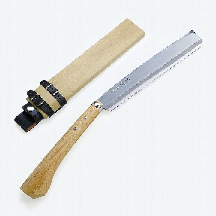 楽天市場】東周作 極上 腰鉈 片刃300mm 中幅青紙鋼 鞘付き 本職 