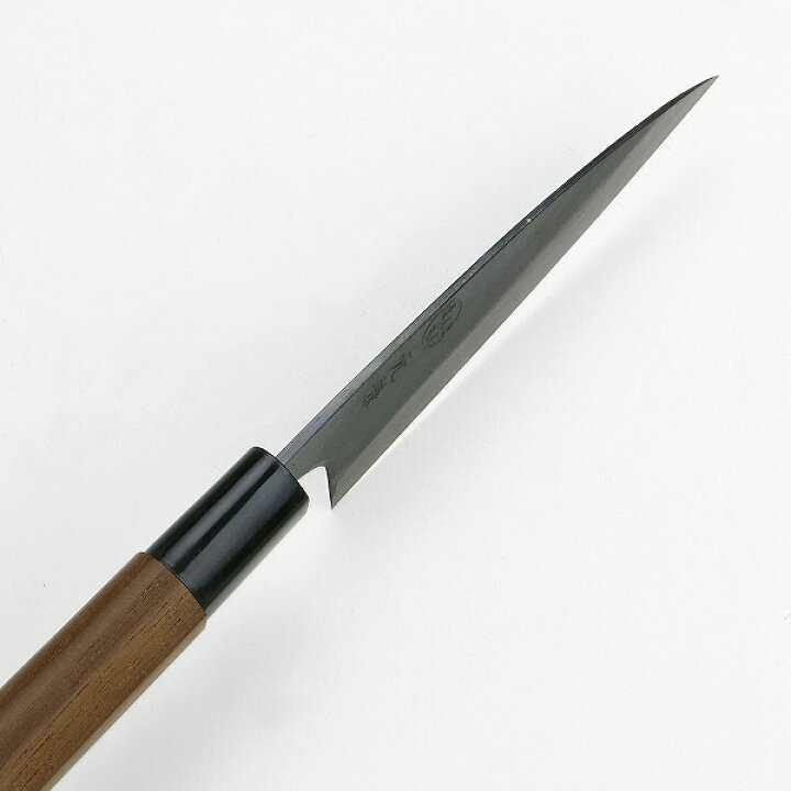 楽天市場】元兼 小包丁 105mm 両刃 青紙1号 割込み 黒打ち仕上げ 