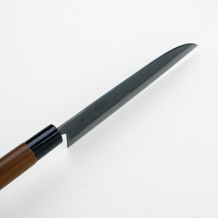 楽天市場】元兼 三徳包丁 170mm 両刃 青紙スーパー 割込み 黒打ち 