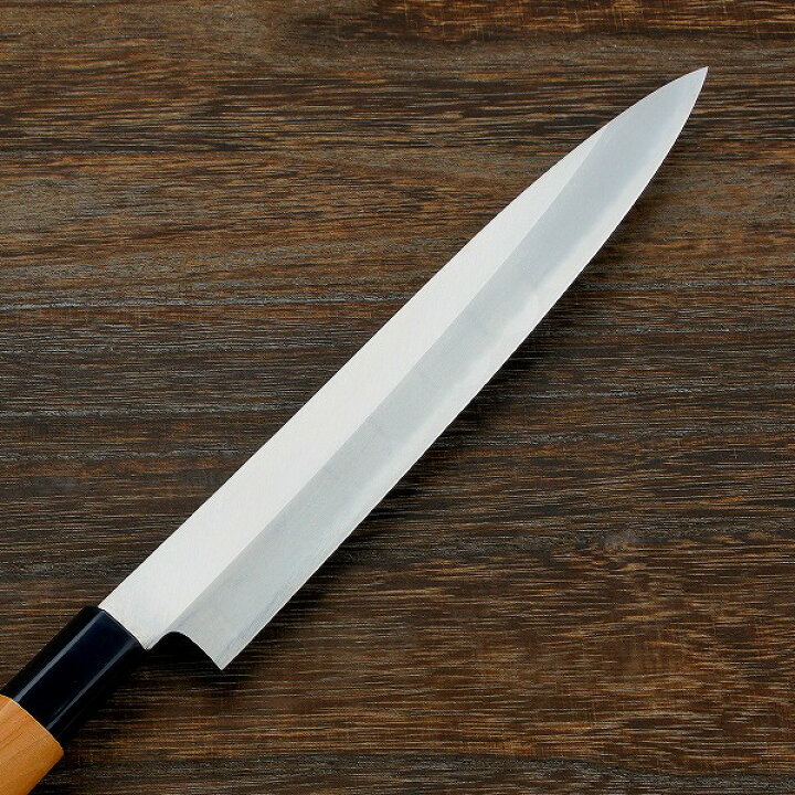 楽天市場】柳刃包丁 片刃 210mm 青紙2号 桜柄 一般家庭向け(和包丁 