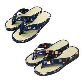 【日本製】女性用 畳草履 うさぎ柄 レディース 国産い草使用 高品質で軽く履きやすい 幸運を運ぶかわいい和柄 室内外兼用 ギフトにも [畳 草履 レディース 日本製 い草 たたみ 室内履き サンダル おしゃれ かわいい 女性 M]