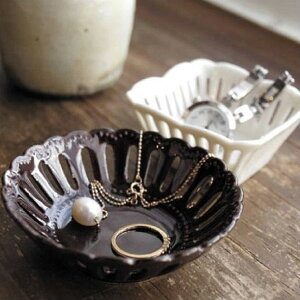 透かしがポイントのミニプレート!Lace bowl(レースボウル)×5枚 キッチン雑貨 おしゃれ ナチュラル キッチングッズ プレゼント 北欧 新生活 おしゃれ雑貨 引越し 引っ越し祝い