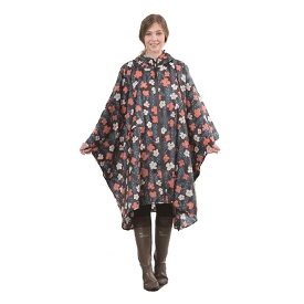 折り畳んでコンパクトに持ち運べるポンチョ！KiU RAIN PONCHO（レインポンチョ） レインウェア ポンチョ ママ かわいい オシャレ おしゃれ 梅雨 雨 対策 シンプル 自転車 レディース 通学 雨合羽 雨具 通学用 通勤用 送迎 保育園 幼稚園 バイク 花柄 フラワー 折り畳み