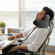 首を立体サポートし遮音するネックピロー！Silent Neck Pillow（サイレント ネックピロー）【旅行 長距離…