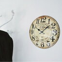 アンティークプリントの壁掛時計！WALL CLOCK ”WORK HOUSE” イ...