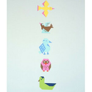 人気クリエーターがデザインしたモビール!「tupera tupera」の鳥モビール Birds【DIY キット 子供 キッズ 紙 安全 イラストレーター】インテリア雑貨&キッチン雑貨のお店hono おしゃれ かわいい