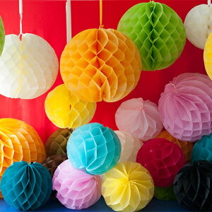 njJ͗l̃y[p[{[IPAPER HONEYCOMB BALL 20cm ×6Zbg CeAG݁Lb`Ĝ݂Xhono  킢 v[g Mtg j 