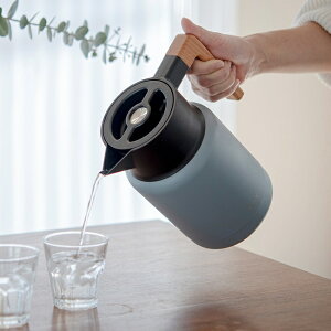 デザインと機能の両立を叶えた卓上魔法瓶ポット!サーモジャグキート1200【保温 保冷 真空二重構造】マグ コップ コーヒー お茶 プレゼント ギフト 贈り物 マイカップ お祝い 保温 保冷 食