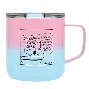 ۉۗʂ̂Xk[s[fUC̊WtXeX}OIPEANUTS STAINLESS MUG WITH LID GRADATION MiPINK×BLUEjys[ibc SNOOPY }OJbv LN^[z