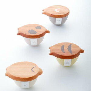 アニマルデザインの木皿とマルチボウルのセット!Fluffy ウッドプレート付ボウル【食器 クマ ネコ イヌ】キッチン雑貨 おしゃれ ナチュラル キッチングッズ プレゼント 北欧 新生活 おしゃ