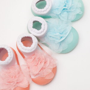 科学されたベビーシューズ!Attipas ベビーシューズ コサージュ