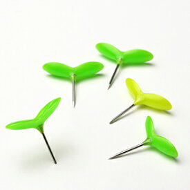 本物の新芽のような小さな双葉のプッシュピン！Green Pin（グリーンピン）×10パック インテリア雑貨＆キッチン雑貨のお店hono おしゃれ かわいい プレゼント ギフト 内祝い 小物