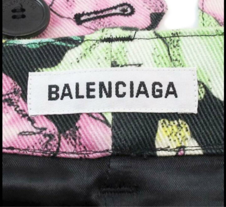 美品】バレンシアガ BALENCIAGA スカート 花柄 Mサイズ 36 