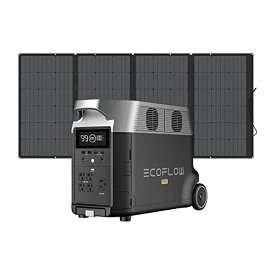 【定価55万円★限定特価】EcoFlow ポータブル電源 ソーラー太陽光発電セット ソーラーパネルセット DELTA Pro(3000W)+400W