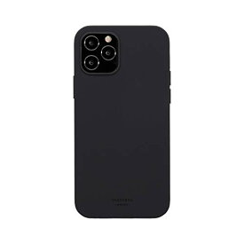 MOTTERU (モッテル) sofumo iPhone 12 / 12Pro ケース シリコン マット加工 薄型 ワイヤレス充電対応 日本メーカー ブラック (charcoal) MOT-SOFUMO12MP-BK