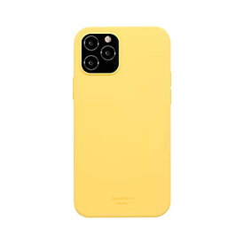 MOTTERU (モッテル) sofumo iPhone 12 / 12Pro ケース シリコン マット加工 薄型 ワイヤレス充電対応 日本メーカー イエロー (mimosa) MOT-SOFUMO12MP-YE