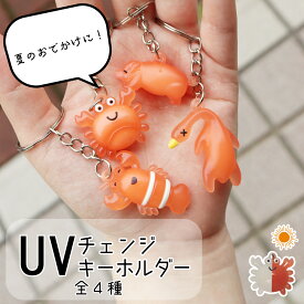 紫外線チェッカー UVチェッカー 可愛い 日焼け防止 日焼け対策 紫外線対策 キーホルダー 持ち歩き ユニーク 色が変わる 熱中症対策 アニマル おしゃれ 夏グッズ ダブルリング キッズ プレゼント バッグチャーム 便利グッズ 屋外 遠足 かわいい 軽量