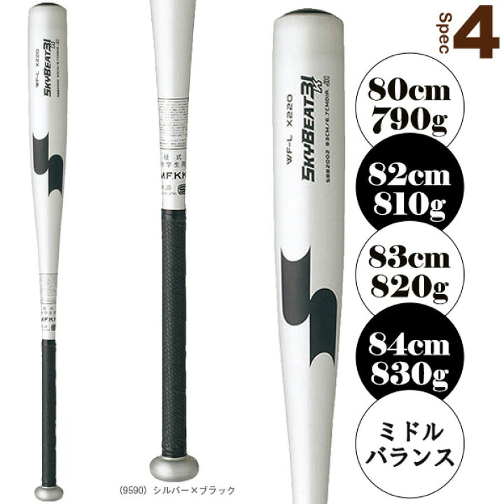 楽天市場】スカイビート31K SKYBEAT31K WF-L JH 中学硬式金属製バット 